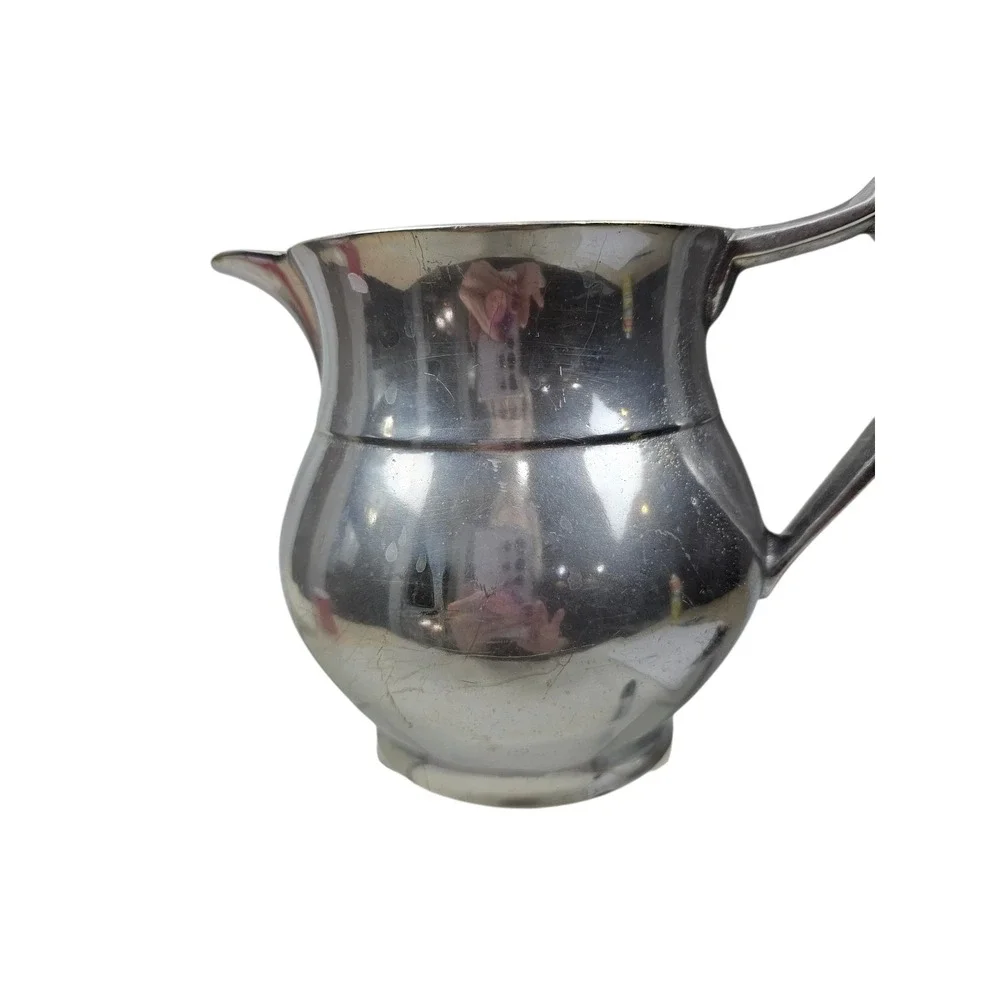 Vintage Wilton Armetale Pewter Tone Pitcher Small‎ Elegant Spout Handle